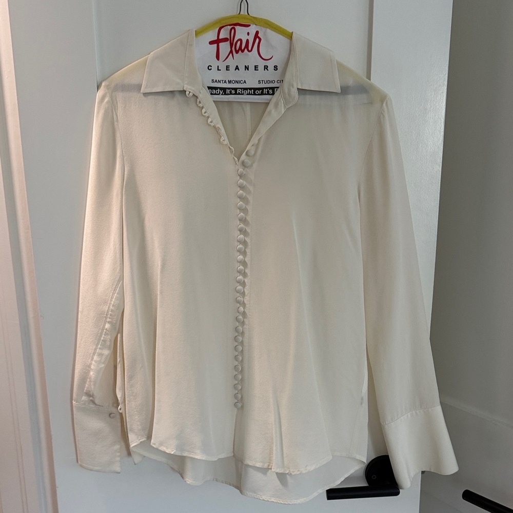 Club Monaco Cream Button-Down Shirt